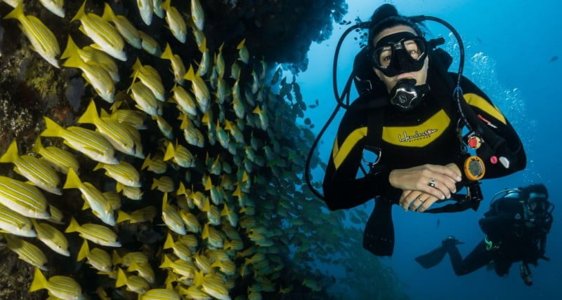 Scuba diver in Bali